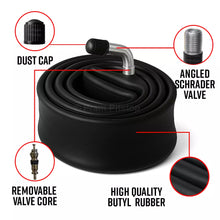 Load image into Gallery viewer, 10 x 1.75 - 2 1/4&quot; Pram Inner Tube - Schrader Valve 90-Degree