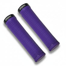 Load image into Gallery viewer, Purple Bike Grips - Kranx 'Bite' Lock-on Grips