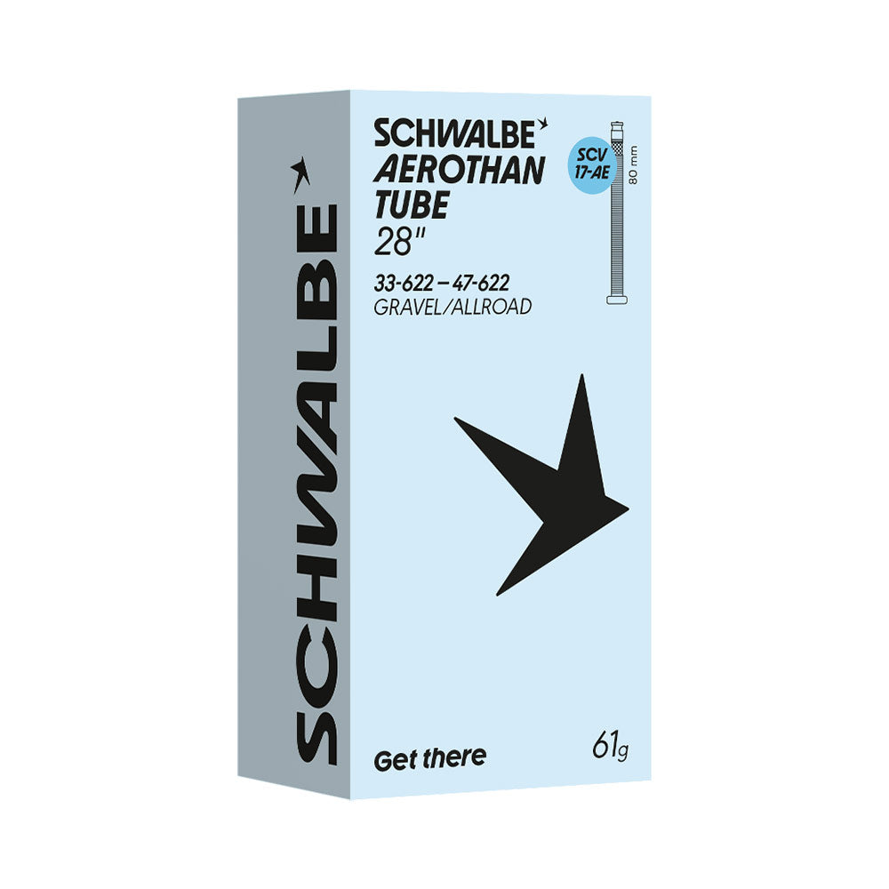 Schwalbe Aerothan 700 x 33-47c TPU Inner Tube (SCV 17-AE) Boxed 80mm