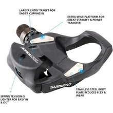 Load image into Gallery viewer, SPD-SL Pedals - Shimano PD-RS500 - Composite - Black