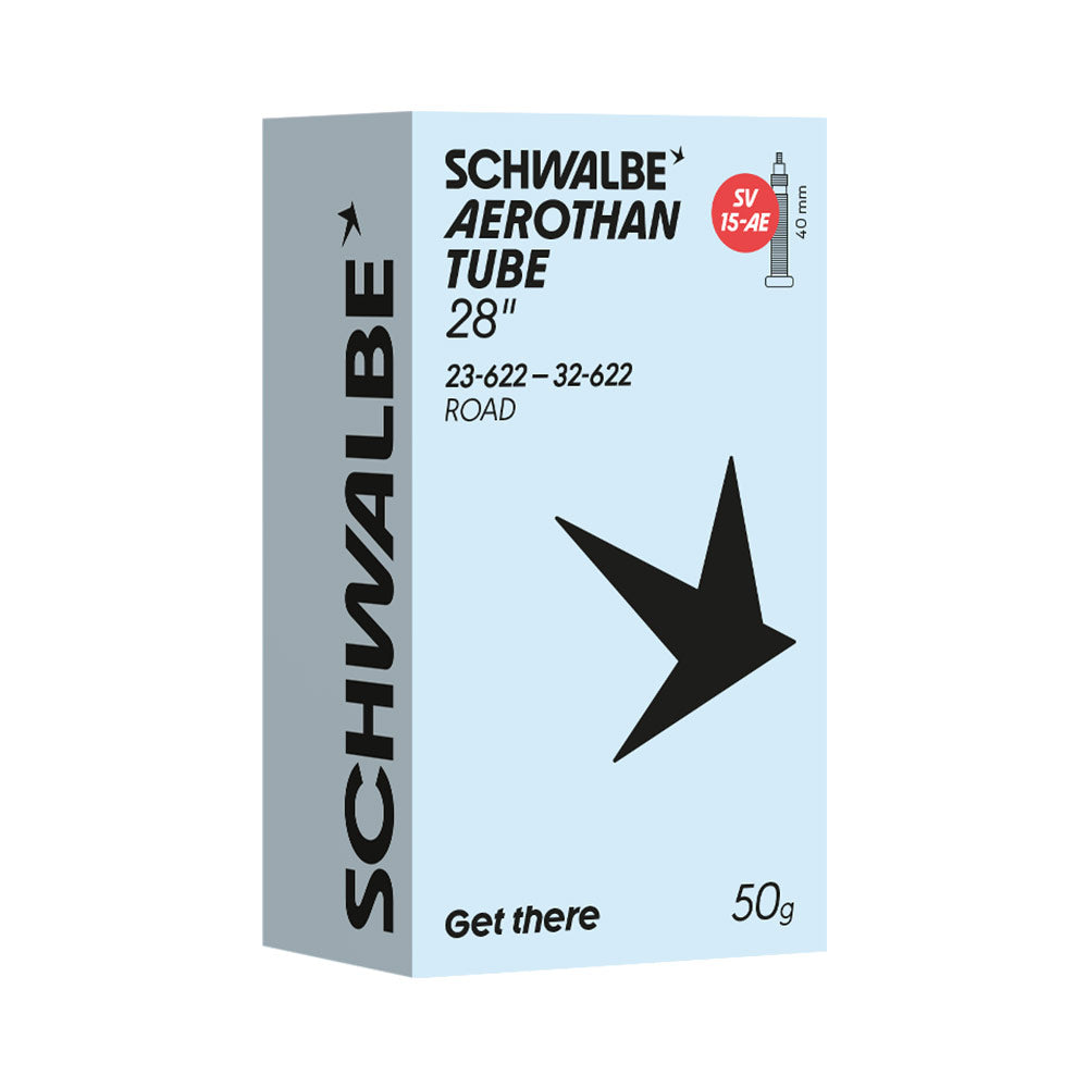 Schwalbe Aerothan 700 x 23 - 32c TPU Inner Tube (SV15-AE) - Presta Valve, Ultra-Light Road Tube 23/32-622