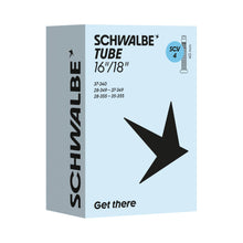 Load image into Gallery viewer, Schwalbe 16 x 1 3/8, 18 x 1.35 Clik Valve 40mm Tube (SCV4) 28/37-340/355