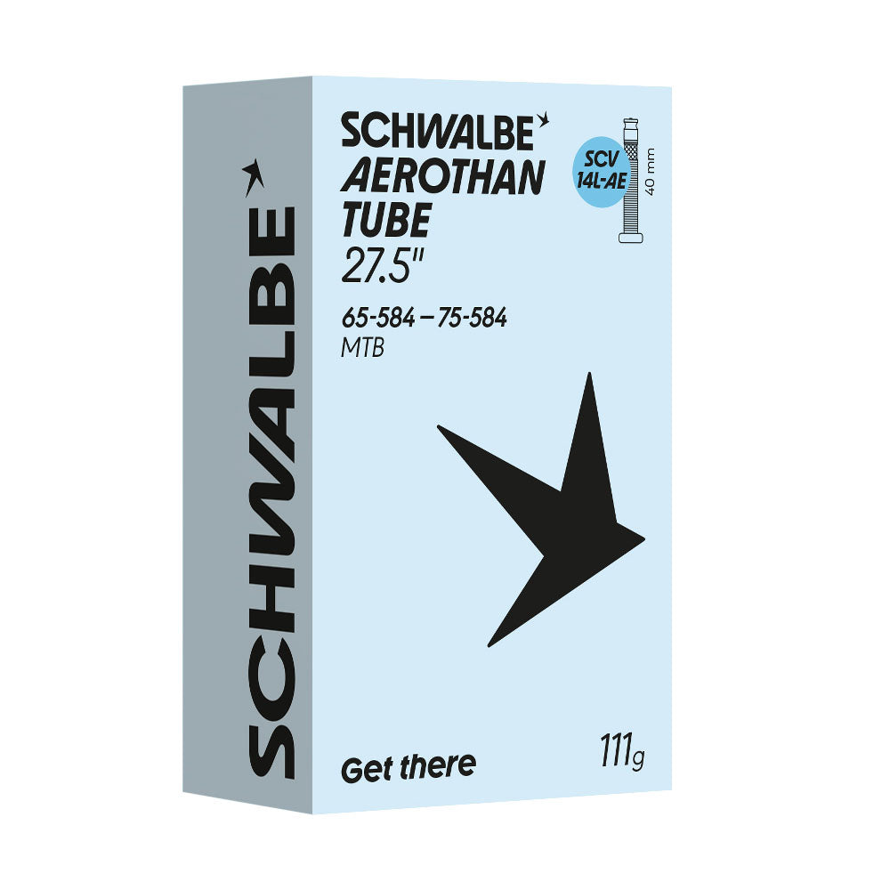 Schwalbe Aerothan 27.5 x 2.10 - 2.80 TPU Inner Tube (SCV14L-AE) - Clik Valve, Ultra-Light Bike Tube 65/75-584