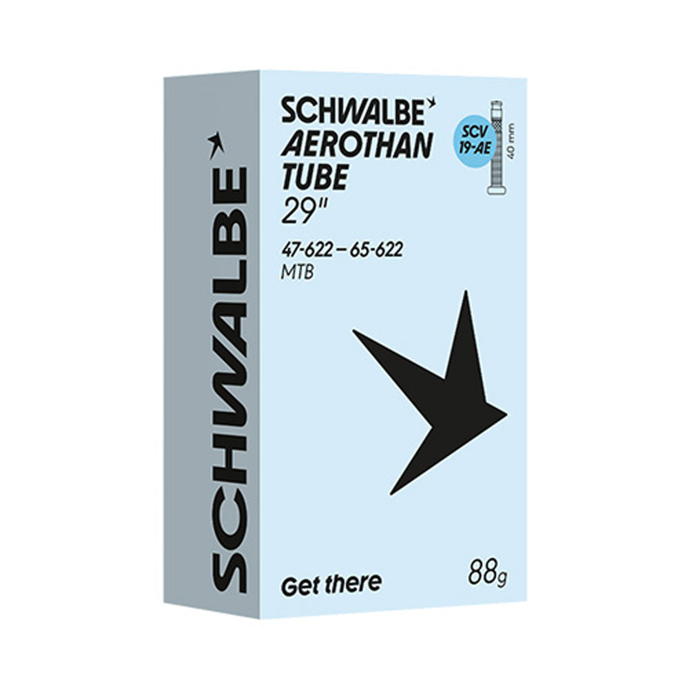 Schwalbe Aerothan 29 x 1.75 - 2.60 TPU Inner Tube (SCV19-AE) - Clik Valve, Ultra-Light Bike Tube 47/65-622
