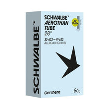 Load image into Gallery viewer, Schwalbe Aerothan 700 x 33 - 47c TPU Inner Tube (AV17-AE+) - Schrader Valve, Ultra-Light All-Road/Gravel Tube 33/47-622