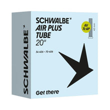 Load image into Gallery viewer, Schwalbe Air Plus 20 x 2.00 - 2.80 (AV7L-AP) Downhill Inner Tube. Schrader