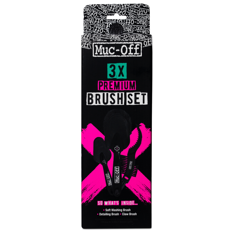 Muc-Off 3 x Premium Bike Cleaning Brush Kit