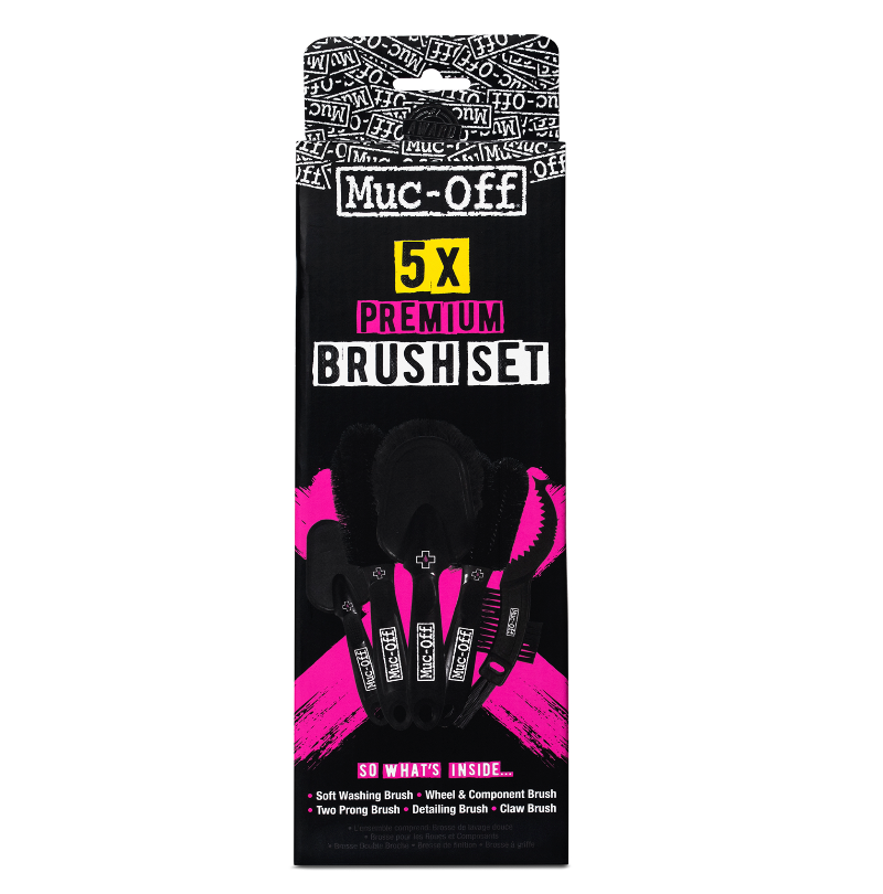 Muc-Off 5 x Premium Bike Cleaning Brush Kit