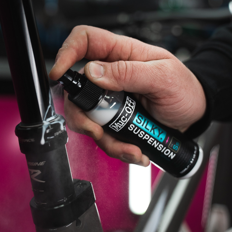 Muc-Off Silky Suspension Serum (100ml) seat post spray