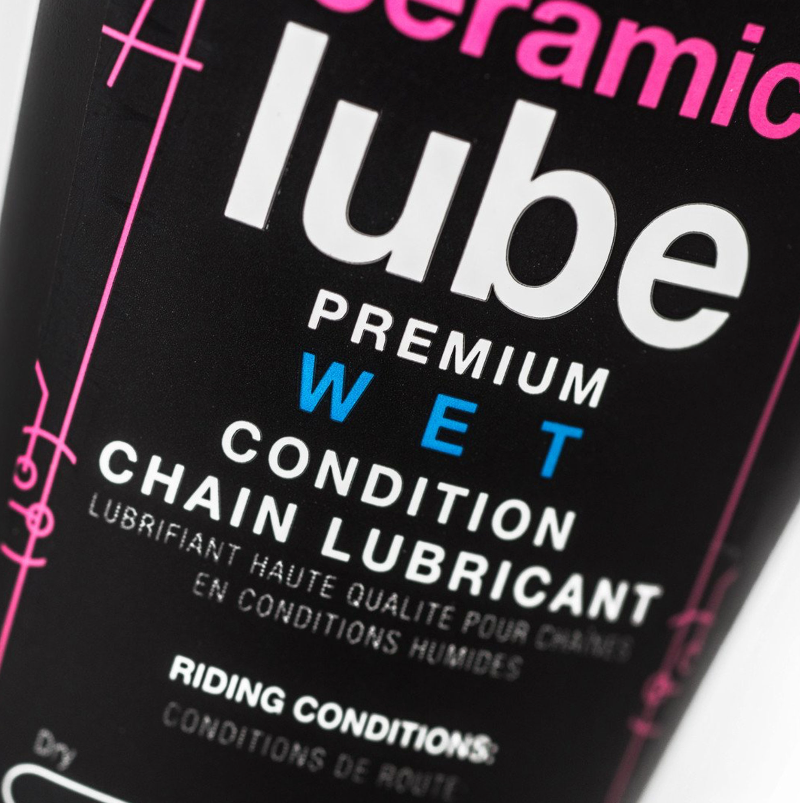 Muc-Off C3 Ceramic Wet Lube (50ml) bottle close up