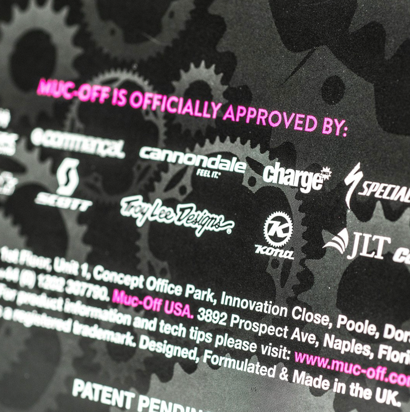 Muc-Off 'X-3 Dirty Chain Machine' Chain Cleaner brand sponsors
