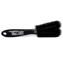 Load image into Gallery viewer, Muc-Off Premium Two Prong Brush on it;s side