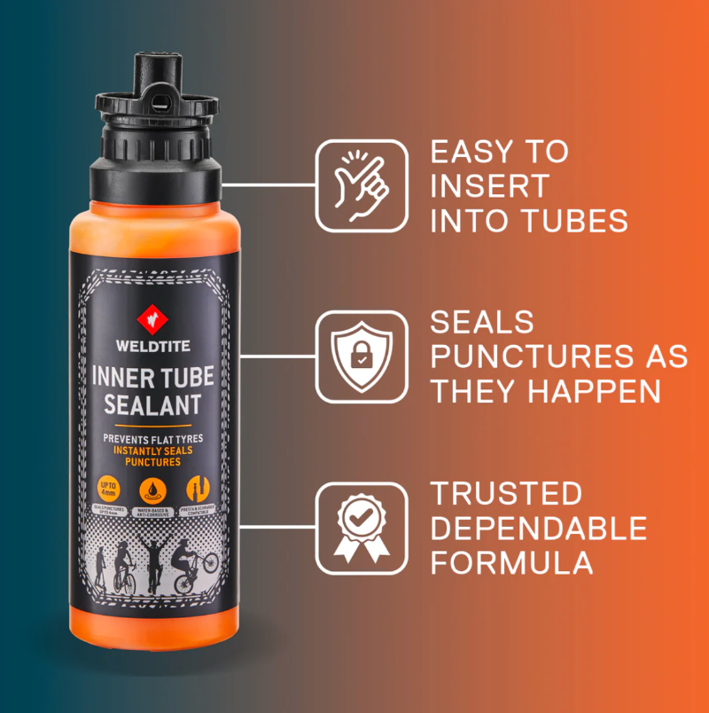 Inner Tube Sealant - Prevents Flat Tyres / Seals Punctures 250ml (x2 Inner Tubes Worth) features