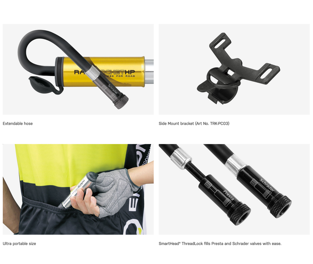 Topeak Race Rocket HP Mini-Pump 'Optimised for Road'