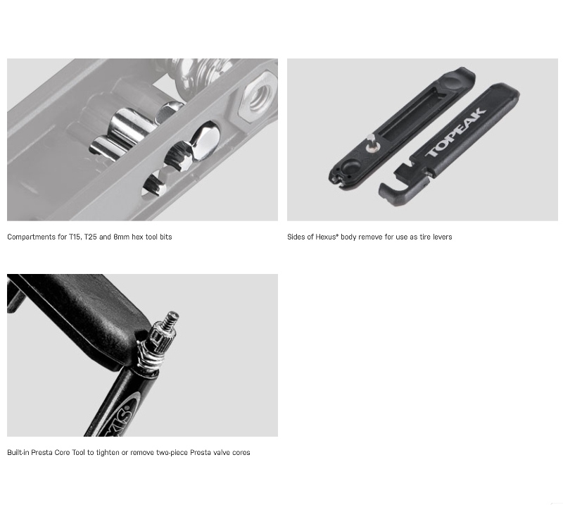 Topeak Hexus X 21 Function Multi-Tool details