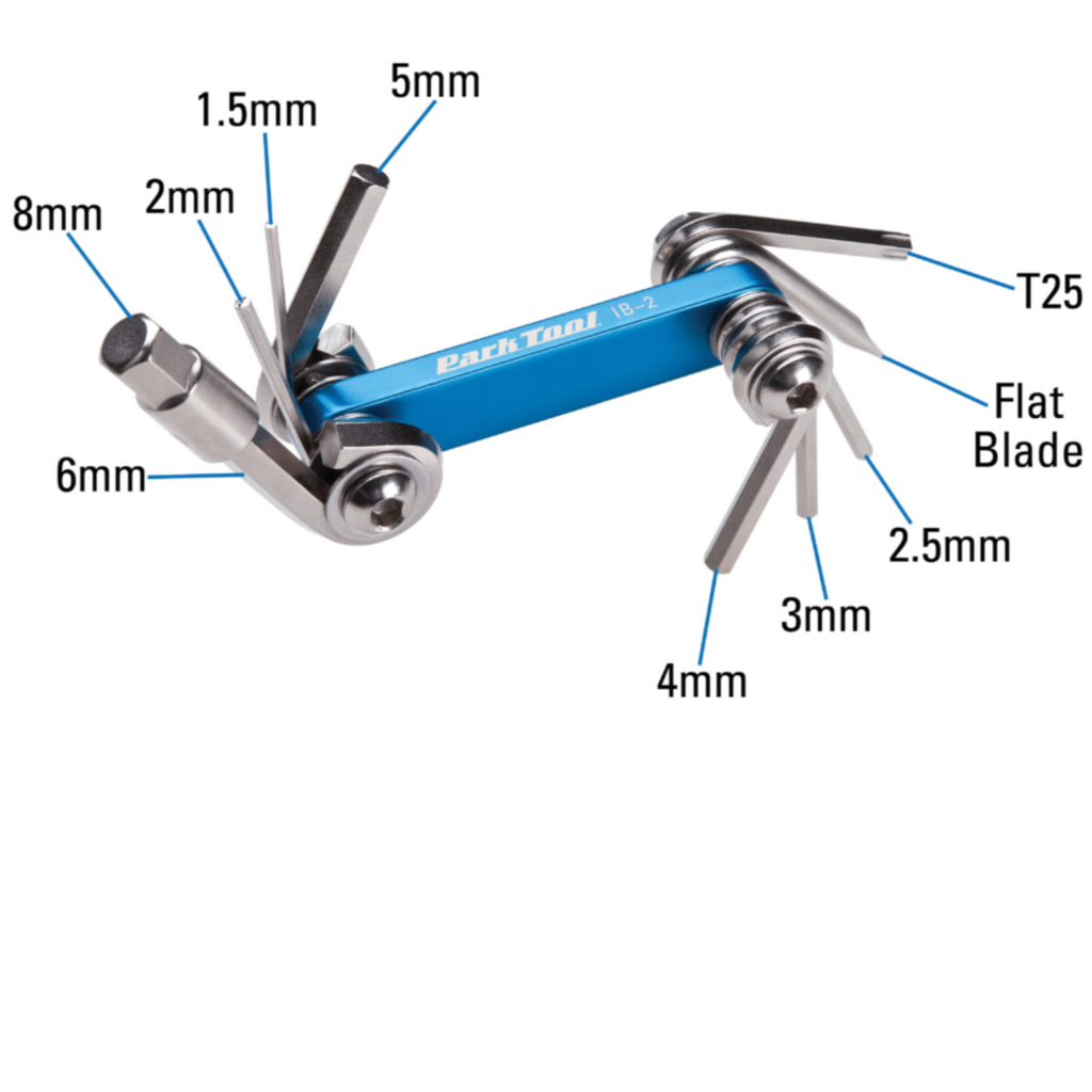 Park Tool IB-2 I-Beam Fold-Up Multi Tool Set
