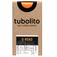 Load image into Gallery viewer, Tubolito 700 x 18-28 Inner Tube (S-Tubo Road) 60mm presta valve