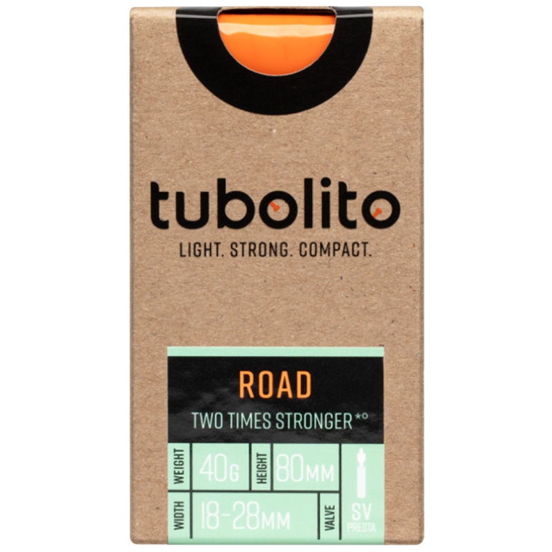 Tubolito 700 x 18-28 Inner Tube (Tubo Road) 700 x 18-28 Orange Valve 80mm presta