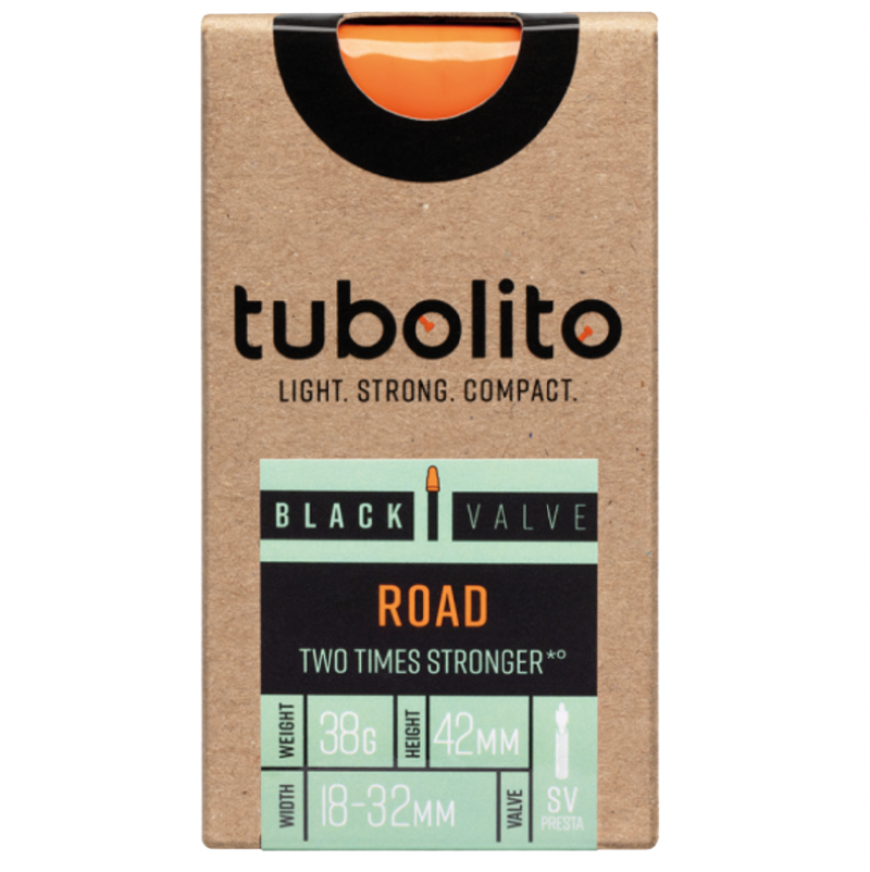 Tubolito 700 x 18-32 Inner Tube (Tubo Road) black valve 42mm