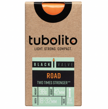 Load image into Gallery viewer, Tubolito 700 x 18-32 Inner Tube (Tubo Road) black valve 42mm