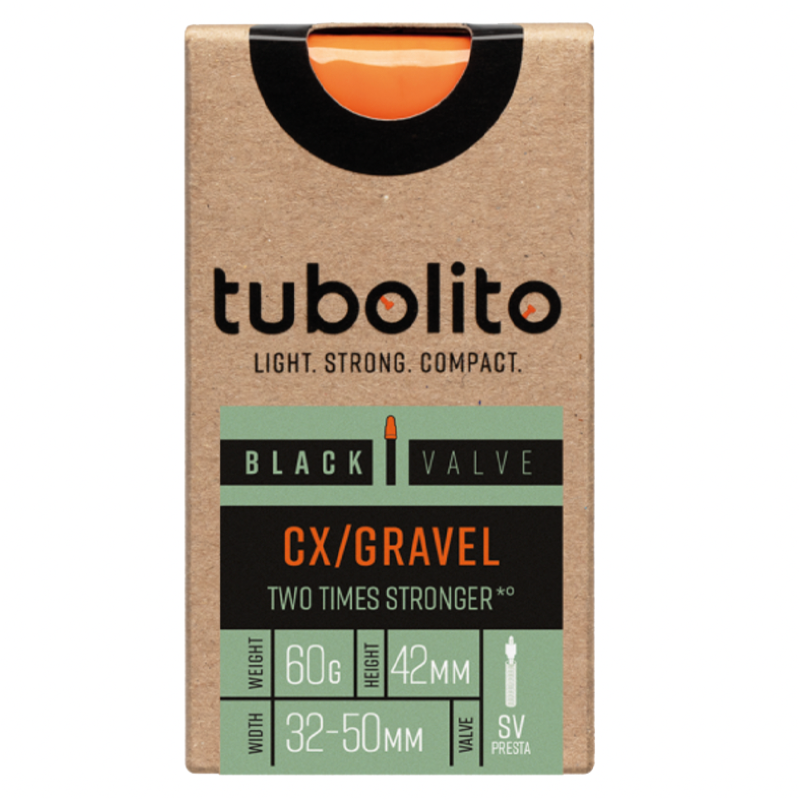 Tubolito Tubo CX/Gravel 32-50 Inner Tube (Black Valve) 42mm