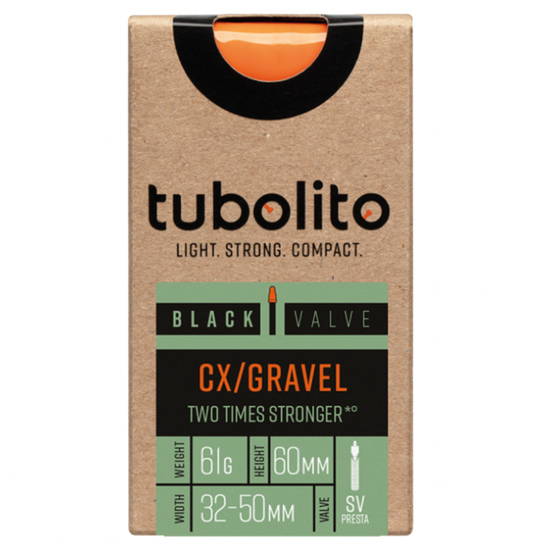 Tubolito Tubo CX/Gravel 32-50 Inner Tube (Black Valve)