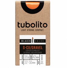 Load image into Gallery viewer, Tubolito S-Tubo CX/Gravel 700 x 32-50 (Black Valve) 42mm