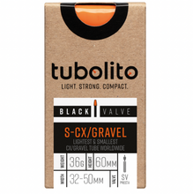 Load image into Gallery viewer, Tubolito S-Tubo CX/Gravel 700 x 32-50 (Black Valve) 60mm presta valve