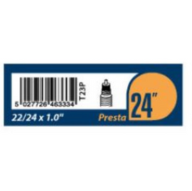 22 x 1.00, 24 x 1.00 Inch Presta Inner Tube