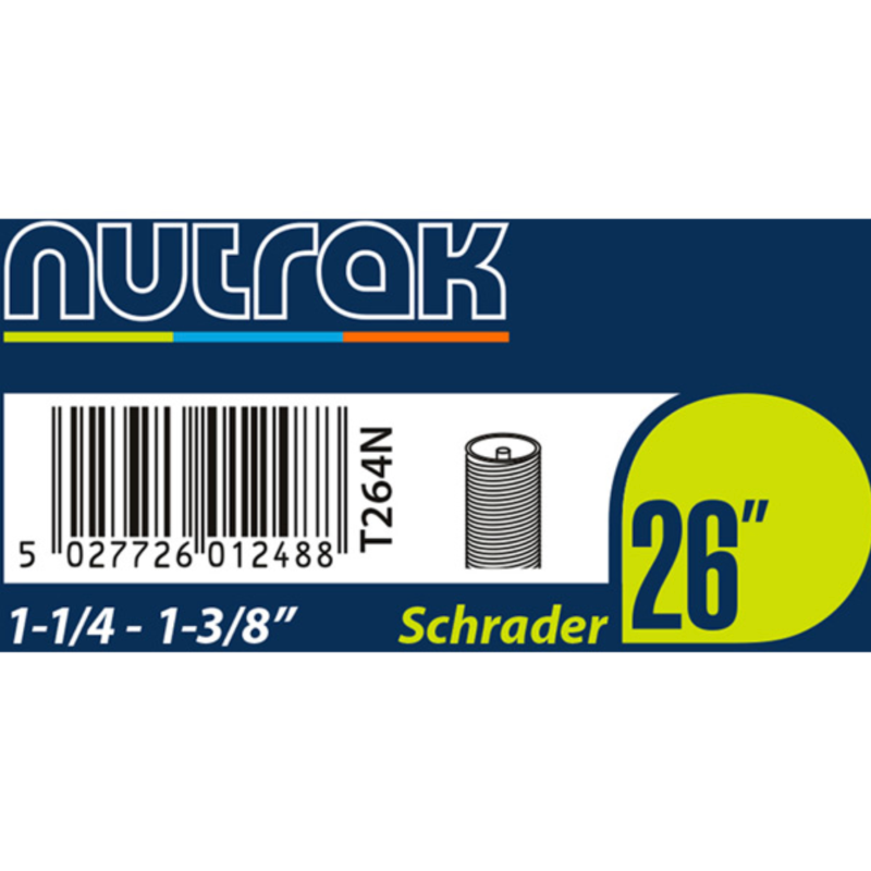 26 x 1-1/4 - 1-3/8 Inch Schrader Inner Tube