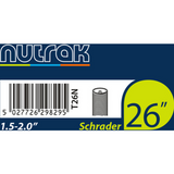26 x 1.5 - 2.0 Inch Inner Tube (Schrader or Presta Valve)