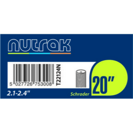 20 x 2.1 - 2.4 Inch Inner Tube (Schrader Valve)