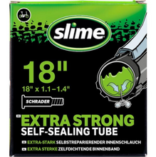 Load image into Gallery viewer, 18 x 1.1 - 1.4&quot; Slime Inner Tube - Schrader Valve