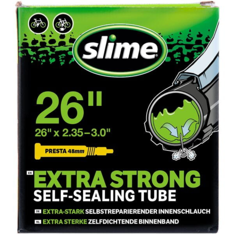 26 x 2.35 - 3.0" Slime Inner Tube presta valve