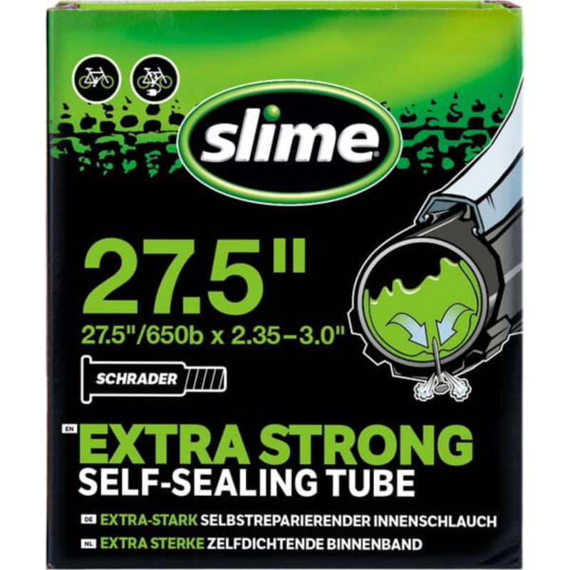 27.5 x 2.35 - 3.0" Slime Inner Tube schrader valve
