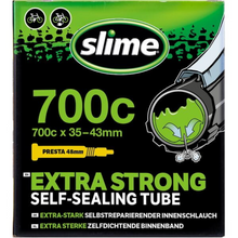 Load image into Gallery viewer, 700 x 35 - 43 Slime Inner Tube presta valve
