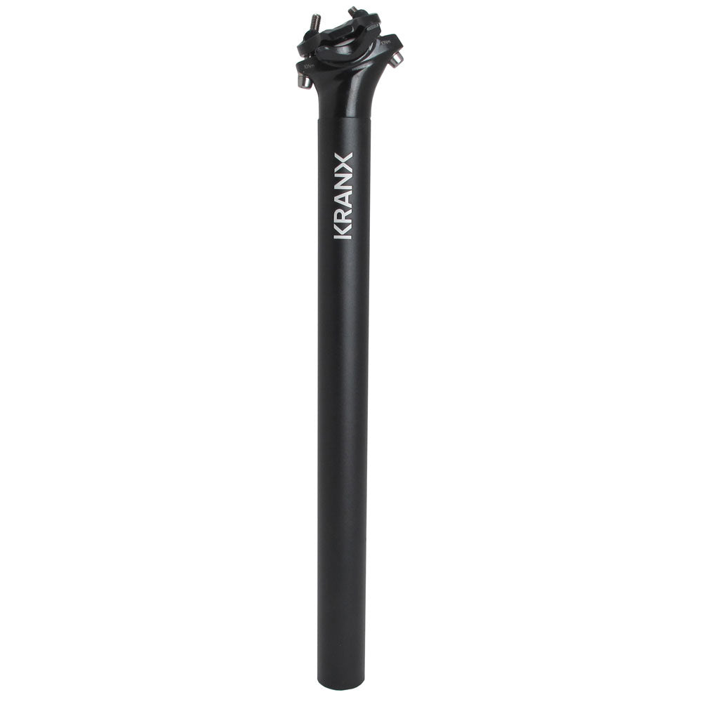 Seat Post - Micro Adjust - 400mm - 0mm Offset - Black - Kranx