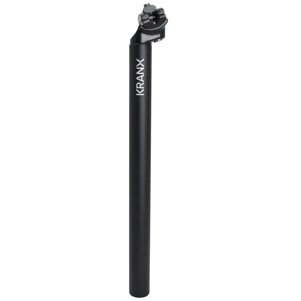 Seat Post - Micro Adjust - 400mm - 12mm Offset - Black - Kranx