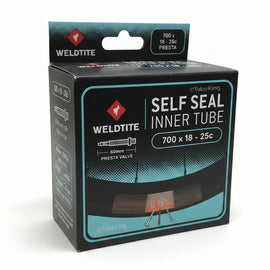 Self-Sealing 700 x 18 - 25c Inner Tube - Presta Valve 40mm. Instantly seals punctures up to 3mm diameter!*