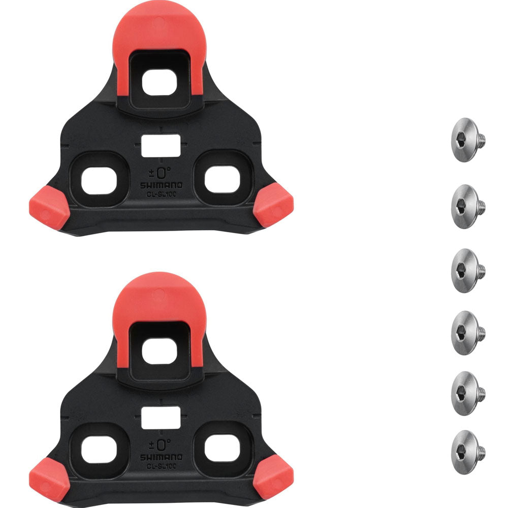 Shimano CL-SL000 SPD-SLR Cleats - Red (0 Degree Float)