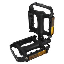 Load image into Gallery viewer, Trekking Pedals - Kranx - 9/16" - Metal - Black - Reflectors