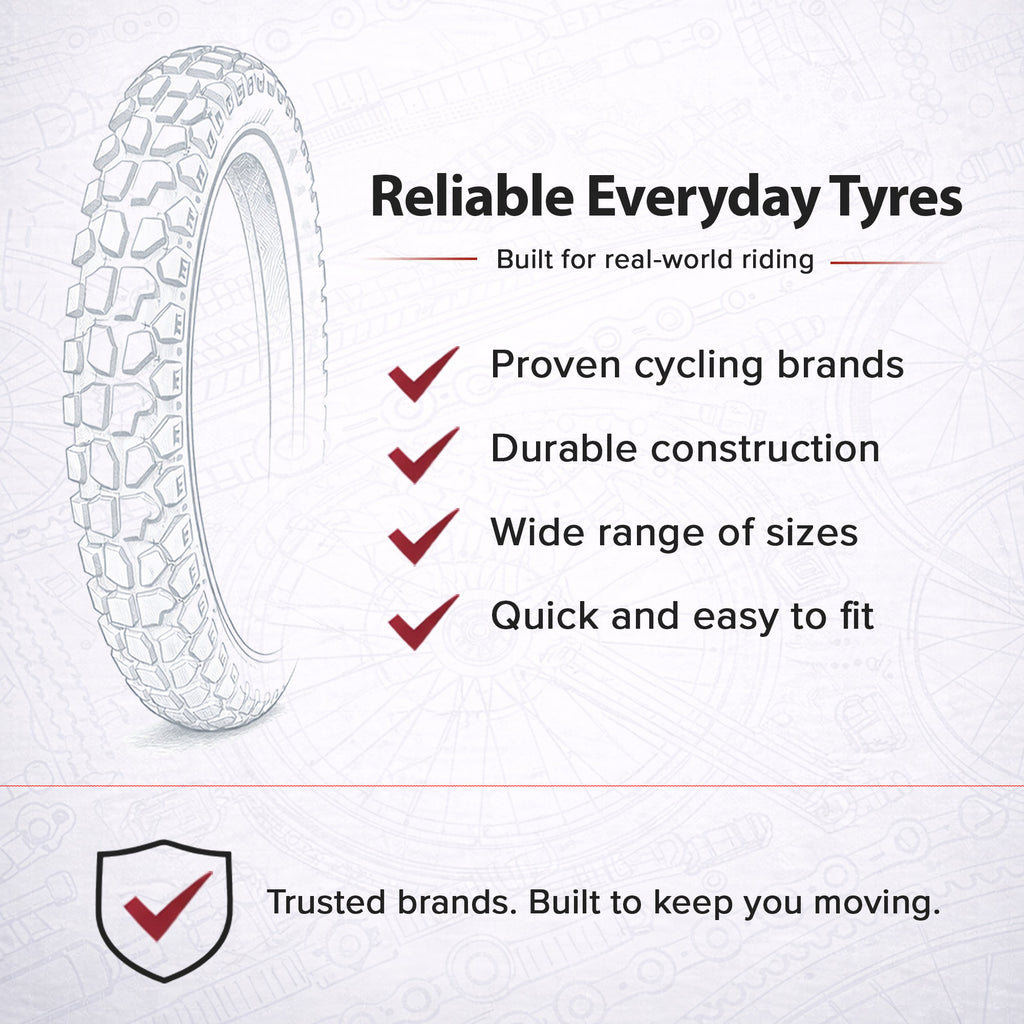 12 1/2 x 2 1/4 Pram Tyre – Nutrak 'Buggy' Modern Tread – (62-203) – Black Replacement Stroller Tyre