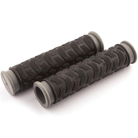 Clarks grey and black dual-compound bike grips with bar ends