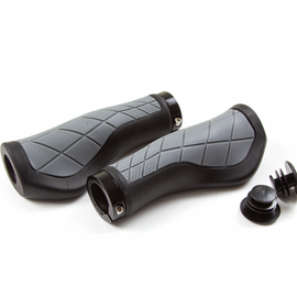 Clarks ergonomic city bike grips with locking rings and bar ends