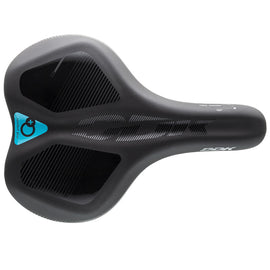 DDK black extra-wide City and Trekking bike saddle