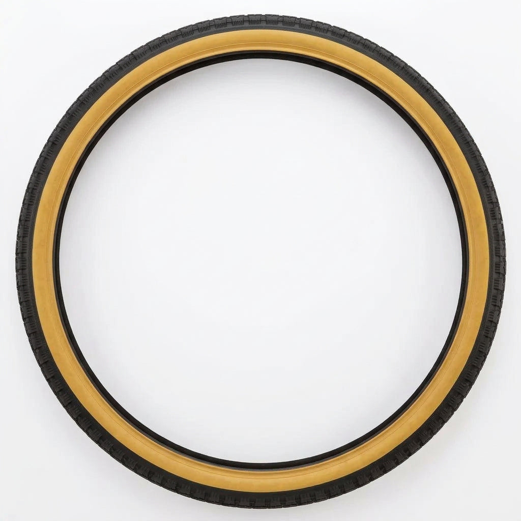 duro roadmaster 27 x 1 1/4 gumwall bike tyre side view