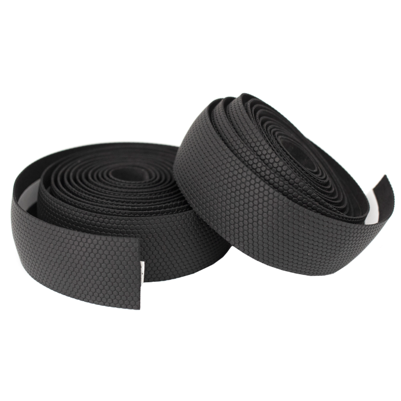 Black KranX Stretta Primo gel-backed high-grip bar tape side view