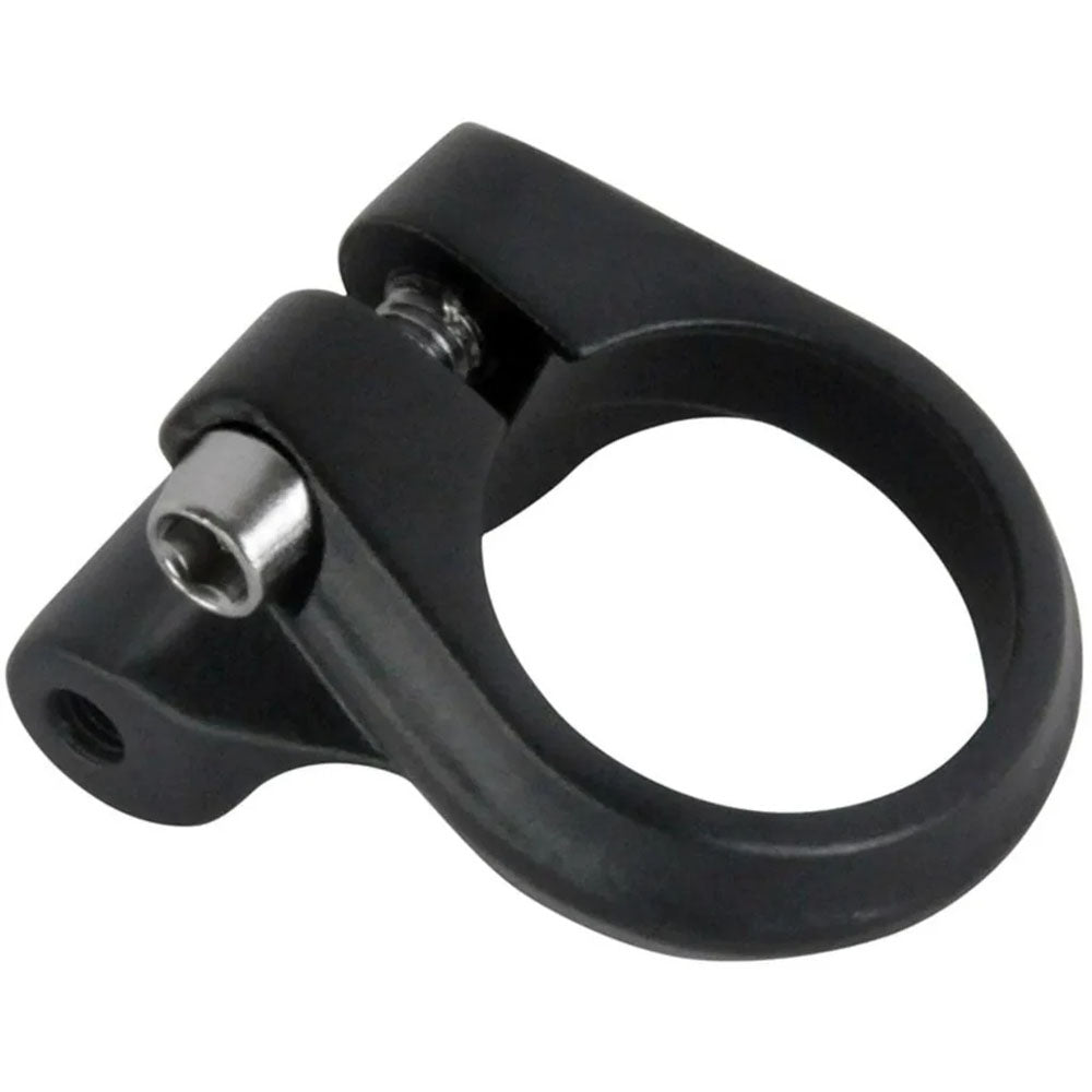 Kranx bike seat post clamp with carrier mount eyelets