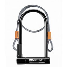 Load image into Gallery viewer, Kryptonite Keeper 12 Silver Sold Secure U-lock with cable