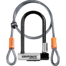 Load image into Gallery viewer, Kryptonite Kryptolok Mini Gold Sold Secure U-lock with cable